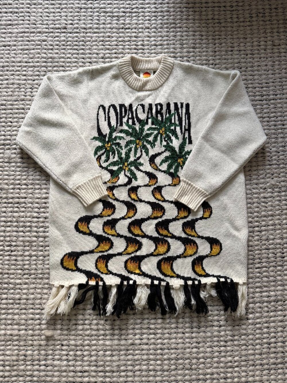 NWT Farm Rio Copacabana fringe sweater